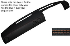 ORANGE STITCH DASH DASHBOARD LEATHER SKIN COVER FITS VAUXHALL OPEL CAVALIER MK1