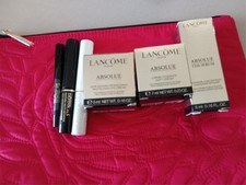 Lancome Gift Travel Set Absolue Soft Cream The Serum Mascara Bag  More NEW