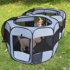 2-in-1 Dog Playpen, Pop Up Cat Puppy Pet Playpen, Indoor Outdoor Cats Enclose...