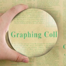 Dandelion 6X Dome Magnifying Glass Acryliy Paperweight Magnifier-3.8 Green