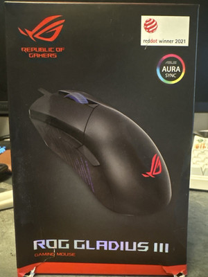 ASUS ROG Gladius III Gaming Mouse Optical Aura Sync Ergonomic Black