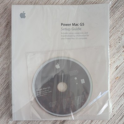 Apple Power Mac G4 Setup Guide Manual +install software CD OSX 10.3 New