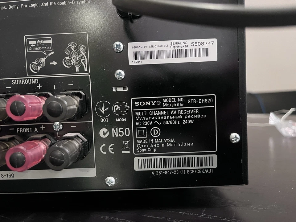 Home Theater sintoamplificatore SONY STR-DH820 - Immagine 4 di 4