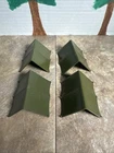 VINTAGE MARX PLAYSET  - Hard Plastic Olive Green Army Tents - Original
