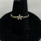 925 Sterling Silver Size 7 Flower Ring & faux Pearl Screw-On Earrings 7.2g — photo 3