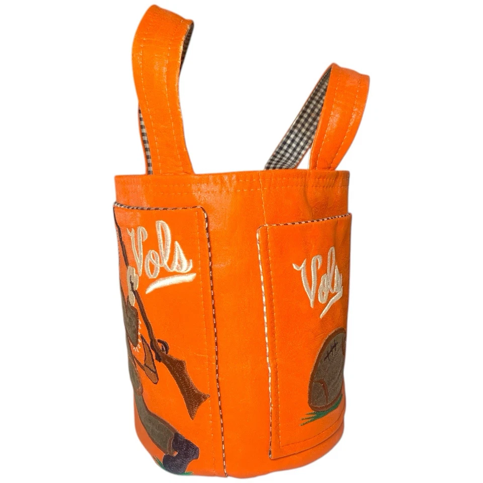 Vintage Rare Purse Tennesee Vols Embroidered Vinyl Tote Bucket Purse 1/1 - Image 3 of 4