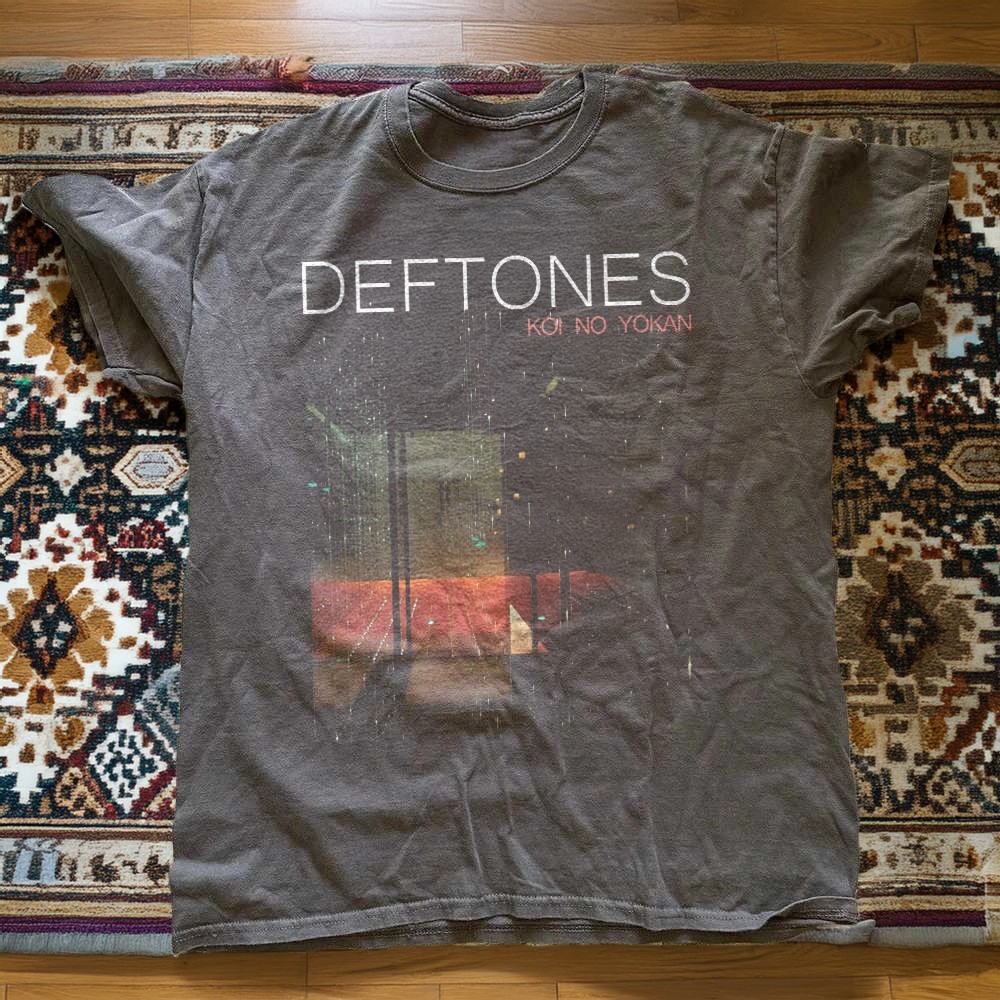 Deftones Koi No Yokan Tour 2013 Vintage Style Charcoal Unisex T-Shirt S-5XL