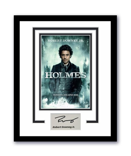 Robert Downey Jr. Autograph Signed 11x14 Framed Photo Sherlock Holmes ACOA
