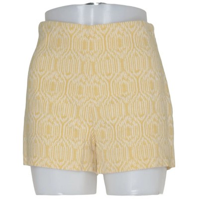 Prego, Shorts, Größe: 36, Gelb/Weiß, Baumwolle/Elasthan/Polyester/Viskose #76w