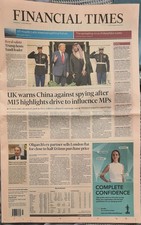 Financial Times Newspaper  - 19th November 2025