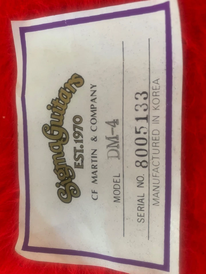 Soporte de música para guitarra vintage CF Martin Sigma incluido Foto 3 de 4