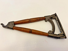 VTG Articulating Oak & Metal Swing-Arm Wall Mount Plant/Garment Holder
