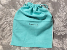 Genuine Tiffany & Co. NY Blue Drawstring Bag / Pouch 10" x 8.5"