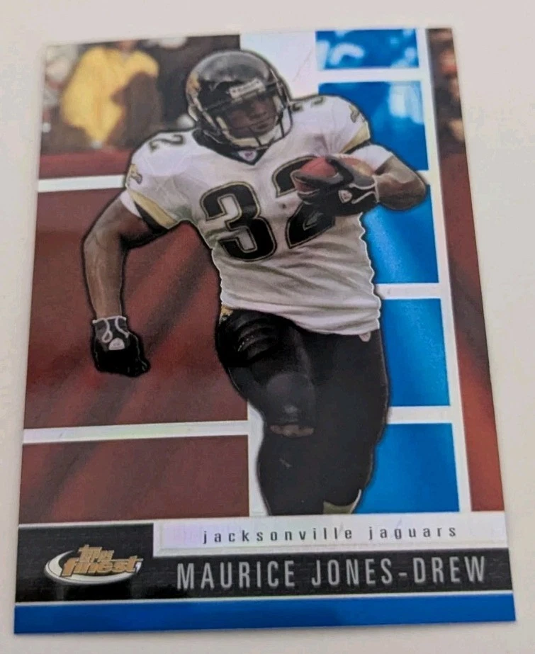 2008 Topps Finest # 45 Maurice Jones-Drew Blue Refractor Parallel Card Football - Image 2 of 3