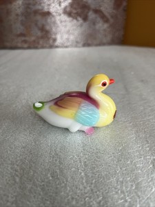 Glass Duck Figurine | eBay