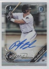 2019 Bowman Draft Chrome Pick Refractor /499 Peyton Burdick #CDA-PB Auto 3b3