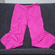 SB Scrubs XS Shocking Pink Cotton Drawstring Solid Scrub Pants MPN 967