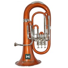 Bb 3-Valve Euphonium Brass Musical Instrument with Mouthpeice and Hard Case.