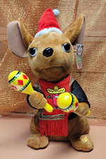 NIKA Don Miguel Feliz Navidad Singing Dancing Plush Dog w/ Maracas, New w/tags