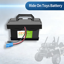 Enhanced Battery 24V 7Ah 12Ah for 24V UTV Dynacraft Realtre Kids Ride-On Cars