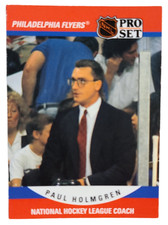 1990-91 Pro Set NHL Coach Philadelphia Flyers Paul Holmgren
