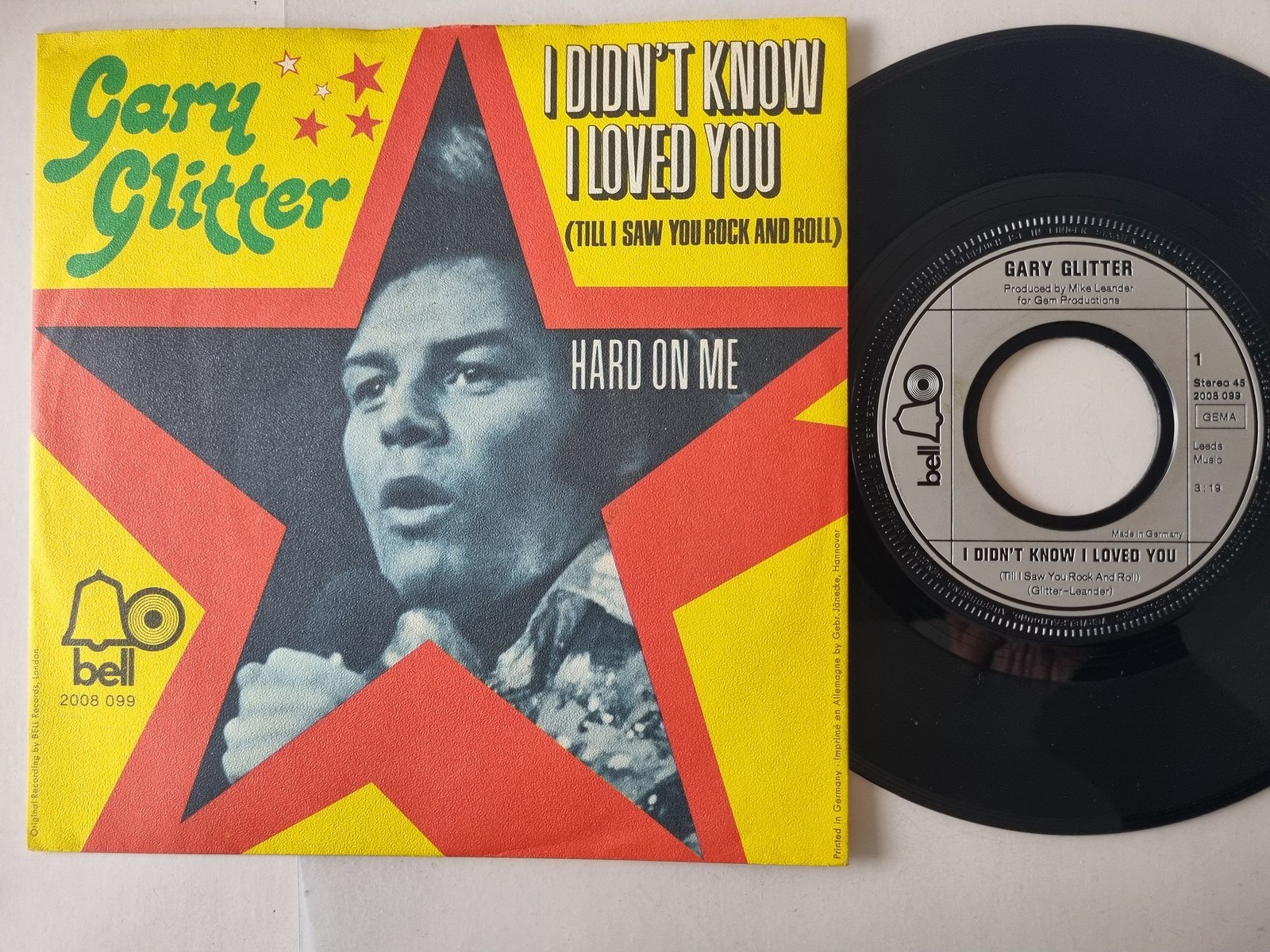 Gary Glitter -I Didn't Know I Loved You (Till I Saw You Rock And Roll) 7'' Vinyl