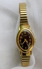 Dainty vintage Timex watch with rare black variant watch face-Works