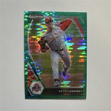 Panini 2021 Prizm Seth Lonsway Green Pulsar Ohio State Buckeyes  NM/MT