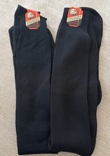 NEW Vintage Nominee Mens Hosiery Trouser Nylon Socks Size 10-13 Lot Of 2 Black
