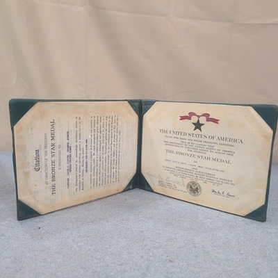#ad #ad 1969 US Army Bronze Star Medal Citation Certificate Vietnam War Capt David Coffi $44.87