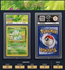 Pokemon TCG Vintage WOTC 1999 Base Set Bulbasaur 44/102 Graded Ace 9 Mint