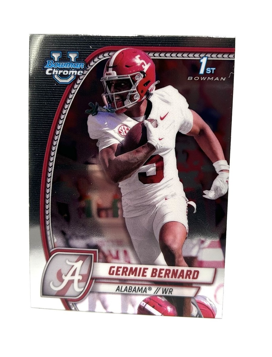 Germie Bernard (RC) #156 Alabama 2024 1st Bowman University Chrome