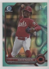 2022 Bowman Draft Chrome Aqua Lava Refractor 158/199 Kenya Huggins #BDC-140 0us5