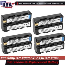 1-4Pack NP-F570 Battery for Sony L Series InfoLithium Battery NP-F330 F550 New