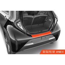 Protezione Paraurti Posteriore In Acciaio Inox Per Toyota Aygo X 2022+ - Modello 'Ribs' - Fissaggio Con Nastro 3M - 4
