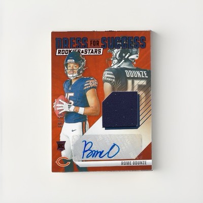 2024 Rookies And Stars Rome Odunze Dressed For Success Patch Auto /99 RPA RC SP
