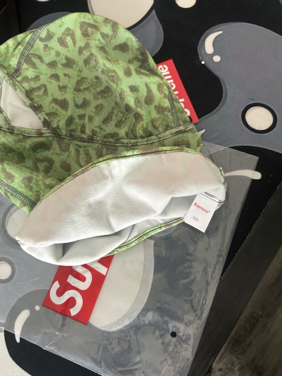 Supreme HEAT REACTIVE Balaclava Green LEOPARD Brand New Shiesty