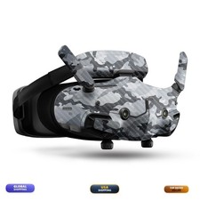 MightySkins Carbon Fiber Drone Skin for DJI Goggles 3 - Gray Camouflage