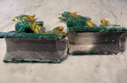 ANTIQUE SANCAI GLAZED CHINESE CERAMIC ROOF TILE — photo 6