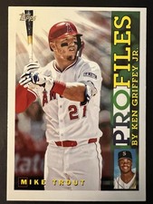 2026 Topps Series 1 Profiles By Ken Griffey Jr. Mike Trout Angels