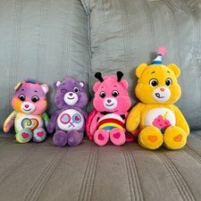 Care Bears Lot 9" Togetherness Share Bear 10" Cheer Lady Bug 14" Birthday Bear