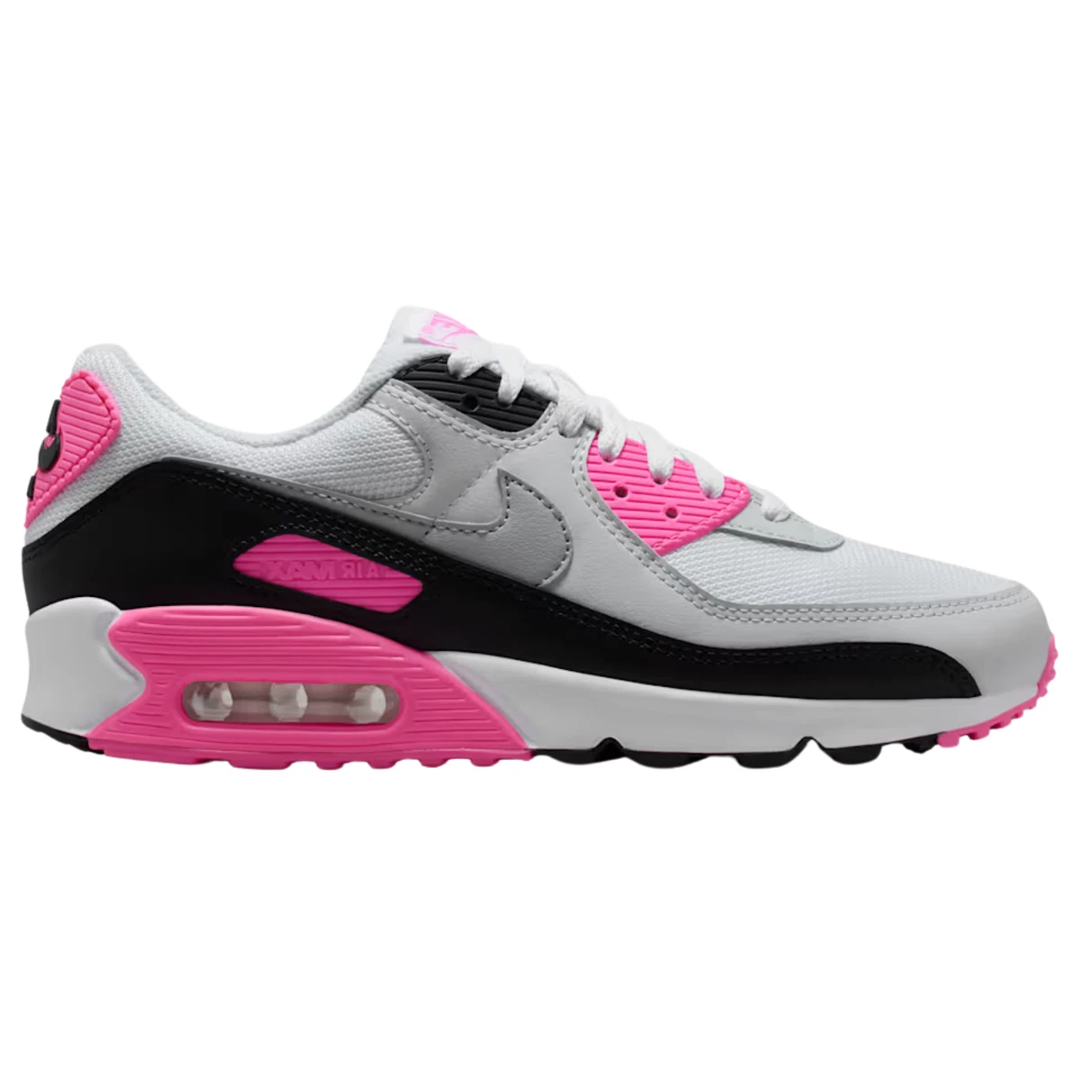 Nike Air Max 90 White Pink Glow Black W for sale | eBay