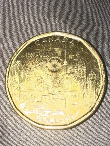 Canada 1867 - 2017 Canadian Loonie Canadian 1 Dollar $ Coin Commemorative