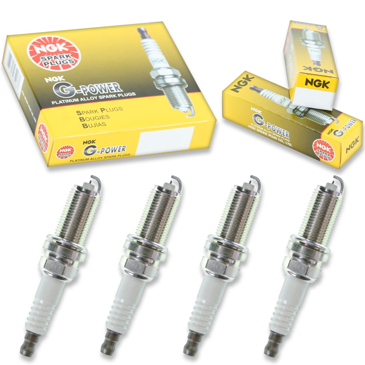 4 pc NGK 1483 LFR6CGP G-Power Spark Plugs for PKH20TT IKH20TT FR7NPP30X wj