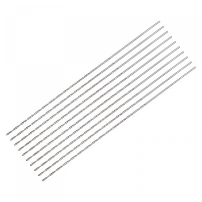 10 Stk. 1mm Mini Mikro Spiralbohrer Hochgeschwindigkeitsstahl geradem Schaft Ext
