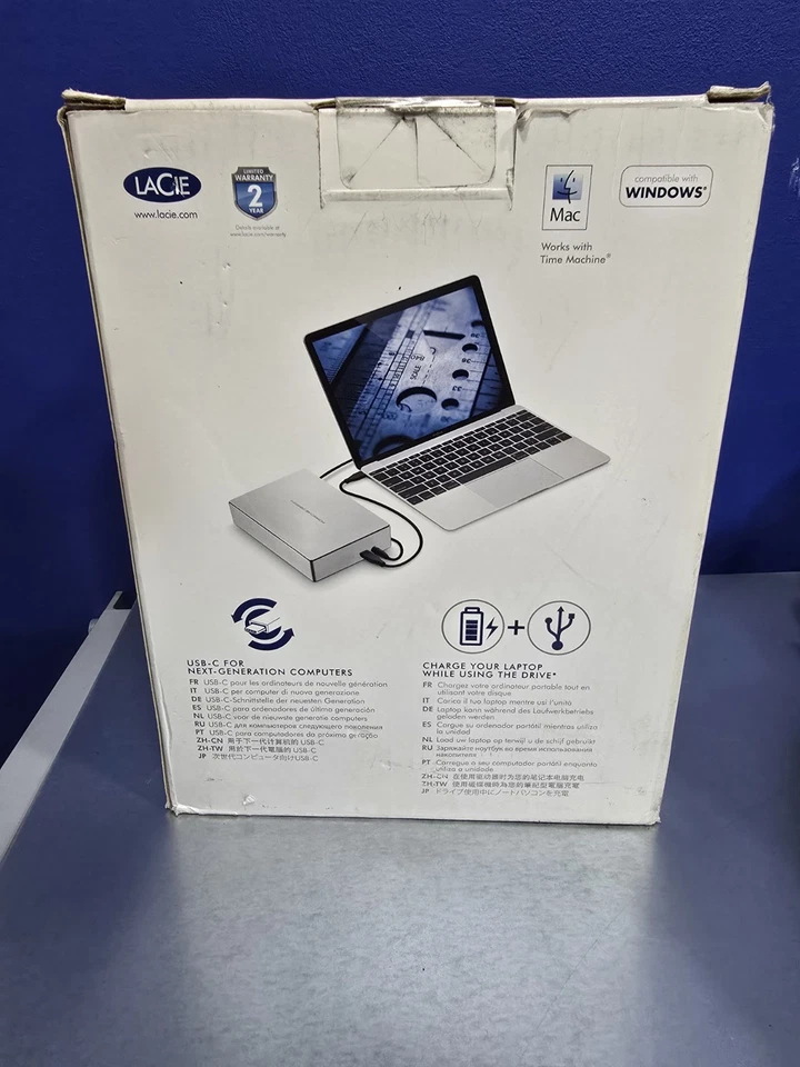LaCie 5TB, Porsche Design External Desktop Drive, USB-C - Image 4 of 4