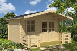 34mm Gartenhaus 3,8x4,5 m INKLUSIVE Montage Aufbau ...