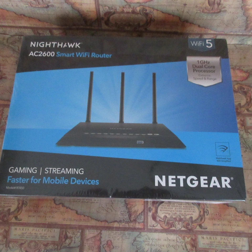 ~NEW SEALED~ Netgear Nighthawk AC2600 Smart WIFI Router R7450-100NAS Black - Image 2 of 3
