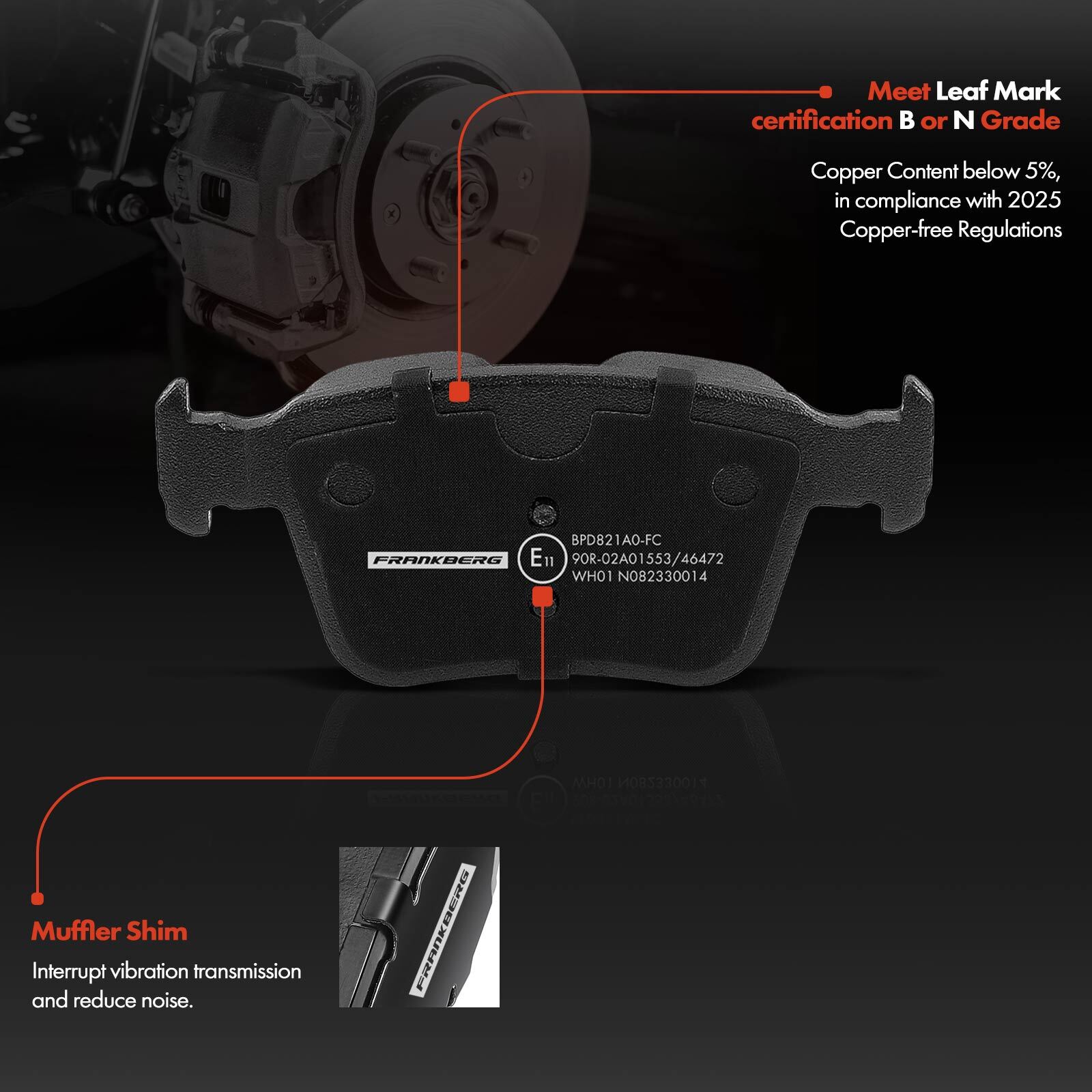 Brake Discs & Brake Pads Rear 320mm for Volvo S60 S60 V60 V90 XC60 XC90