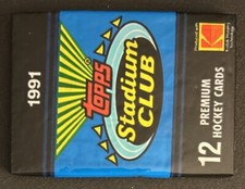 1991 Stadium Club Hockey Pack Mike Tomlak Whalers (Top) Craig Janney Bruins Back